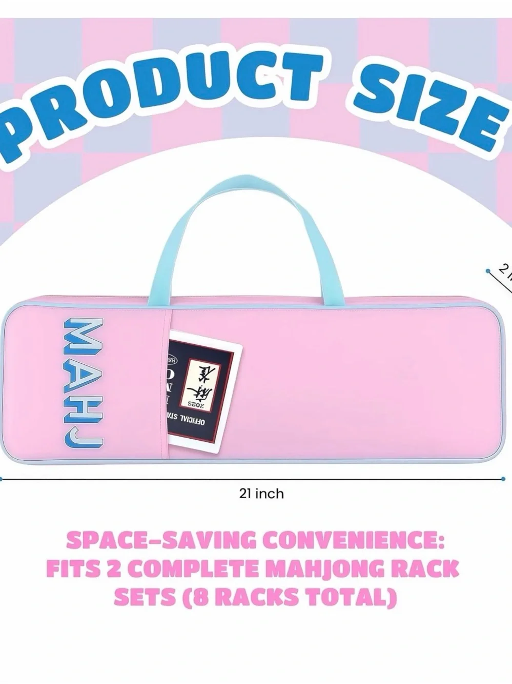 Mahjong Rack Storage Bag with Zipper – 21
